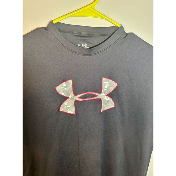 Under Armour Men’s HeatGear Black Short Sleeve T-Shirt Size Small Performance - Picture 2 of 5